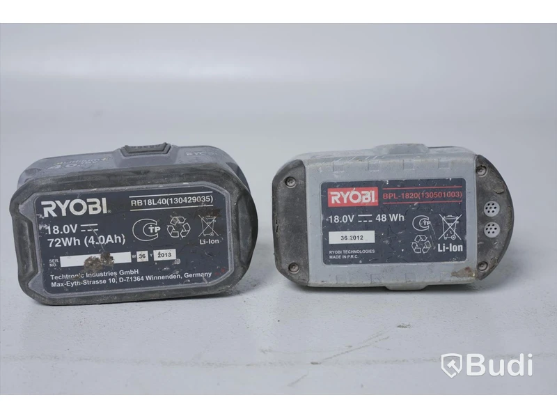 Ryobi tigersåg med 2 batterier och laddare: tigersåg, cirkelsåg, sticksåg, 3 borrskruvdragare