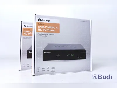 2 st Digital-TV-mottagare med HDTV-stöd, Denver DVBC-120.