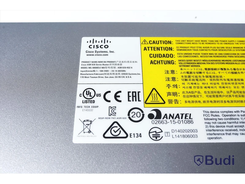Server - Cisco Systems ASR-920-4SZ-A (Med strömkablar)