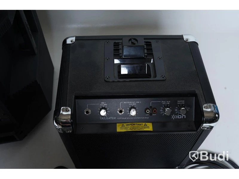 TS312 förstärkare, Ion Tailgater högtalare och diverse kabler- OBS! Reparationobjekt!
