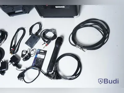 TS312 förstärkare, Ion Tailgater högtalare och diverse kabler- OBS! Reparationobjekt!