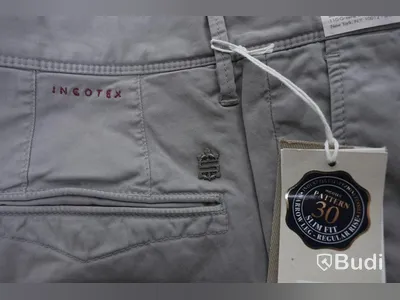 Byxor - Incotex Slacks Grey Slim Fit (W33). Nypris 2500kr
