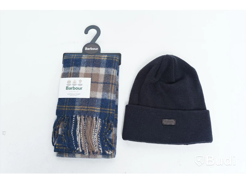 Halsduk och mössa - Barbour Lambwool Scarf, Swinton Beanie (Storlek One size)