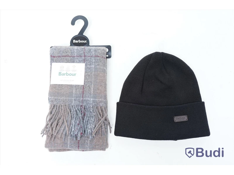 Halsduk och mössa - Barbour Lambwool Scarf, Swinton Beanie (Storlek One size)