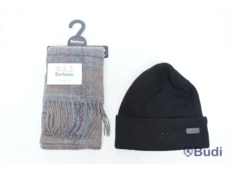 Halsduk och mössa - Barbour Lambwool Scarf, Swinton Beanie (Storlek One size)