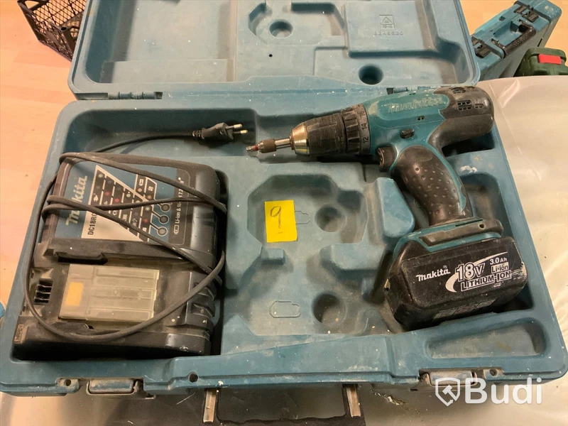 Makita Skruvdragare BDF453 18 Volt, batteri och laddare