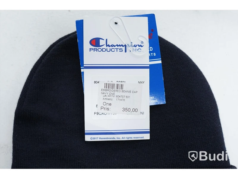2 st Mössor - Champion Embroidered Beanie cap (storlek Onesize) Hackett London The terrace chunky knit (storlek Onesize)