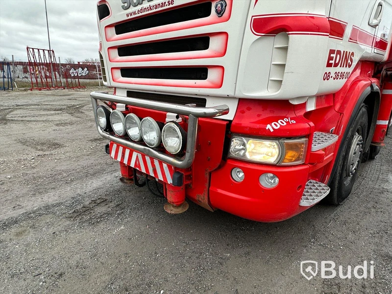 Lastbil Scania R480 8x2-6 Kranflak | Bodbil HMF Thor 8520 K8