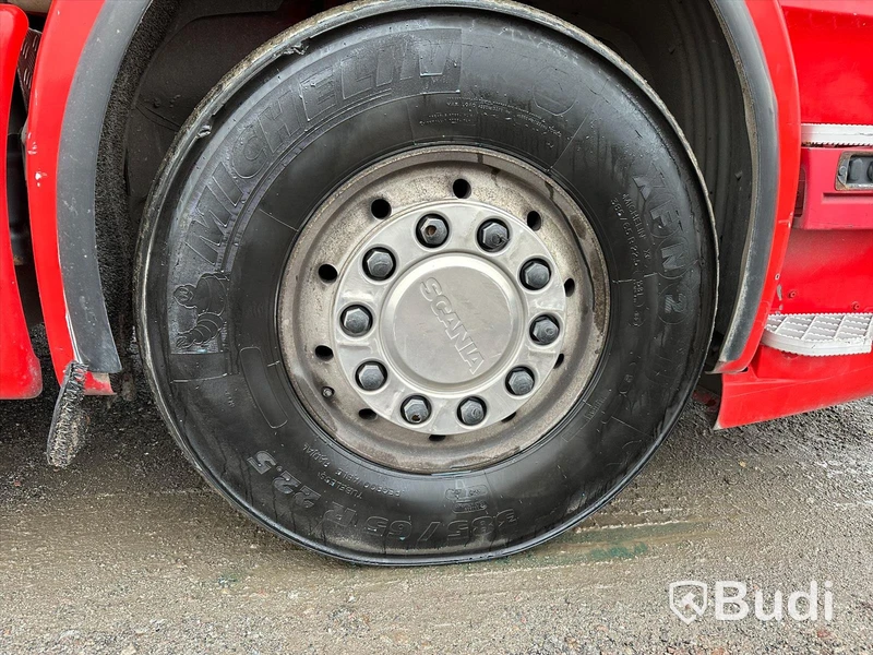 Lastbil Scania R480 8x2-6 Kranflak | Bodbil HMF Thor 8520 K8