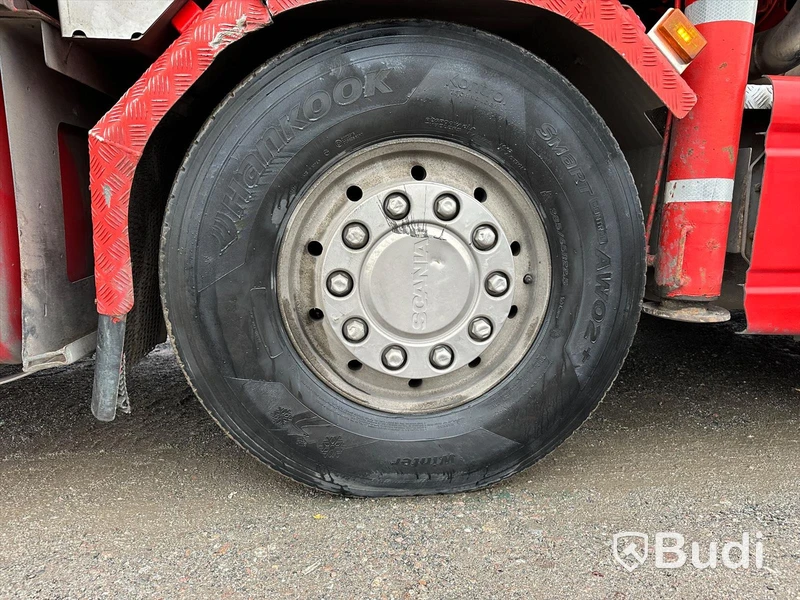 Lastbil Scania R480 8x2-6 Kranflak | Bodbil HMF Thor 8520 K8