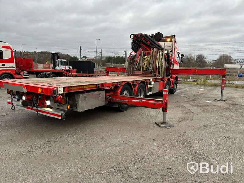 Lastbil Scania R480 8x2-6 Kranflak | Bodbil HMF Thor 8520 K8