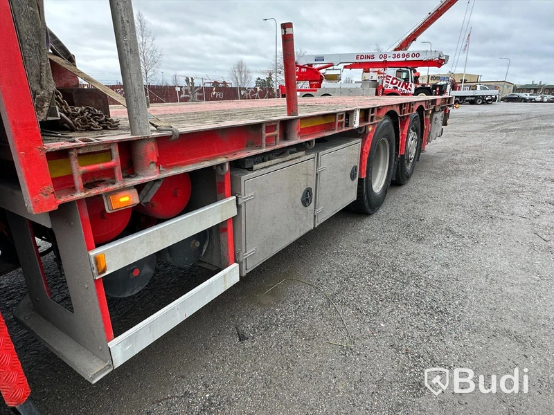 Lastbil Scania R480 8x2-6 Kranflak | Bodbil HMF Thor 8520 K8
