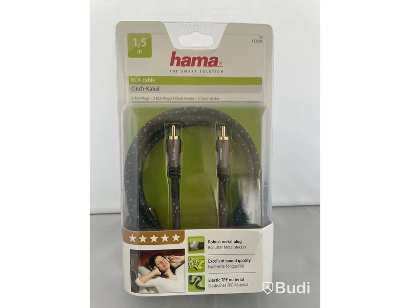 Hama RCA Cabel, 6st. Ny, Obruten förpackning