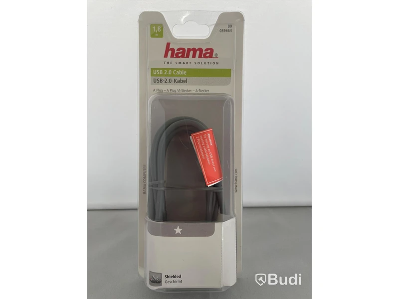 Hama USB 2.0 Cabel, 4st. Ny, Obruten förpackning