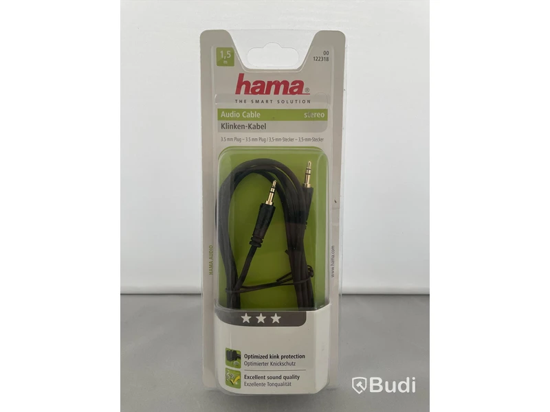 Hama Audio Cable 3,5mm Jack Plug, 6st. Ny, Obruten förpackning