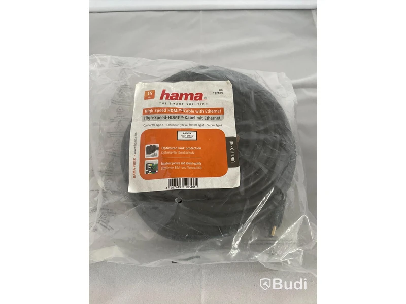Hama High Speed HDMI Cabel 15m. Ny, Obruten förpackning