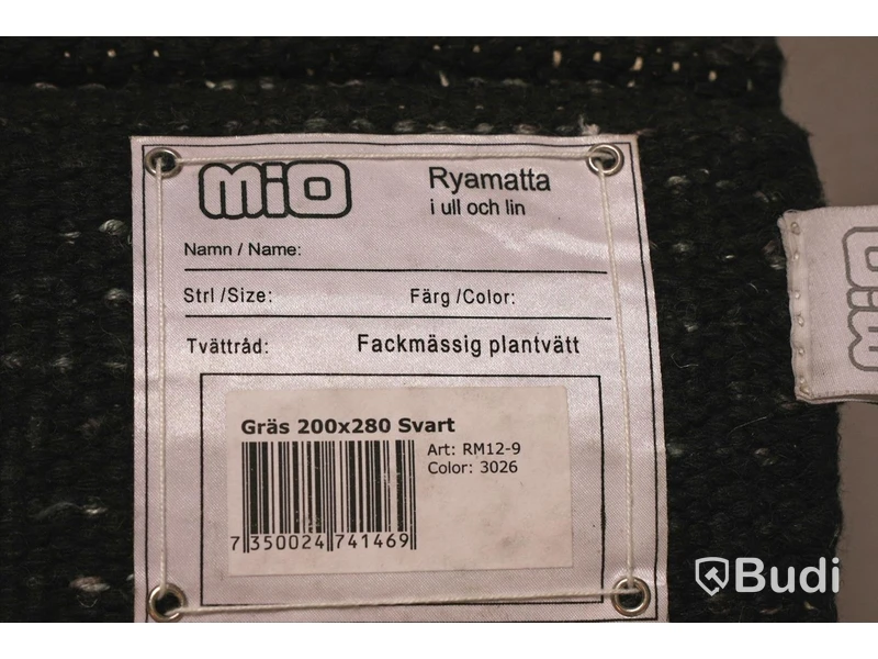 Mio Ryamatta i ull och lin, 200 x 280 cm