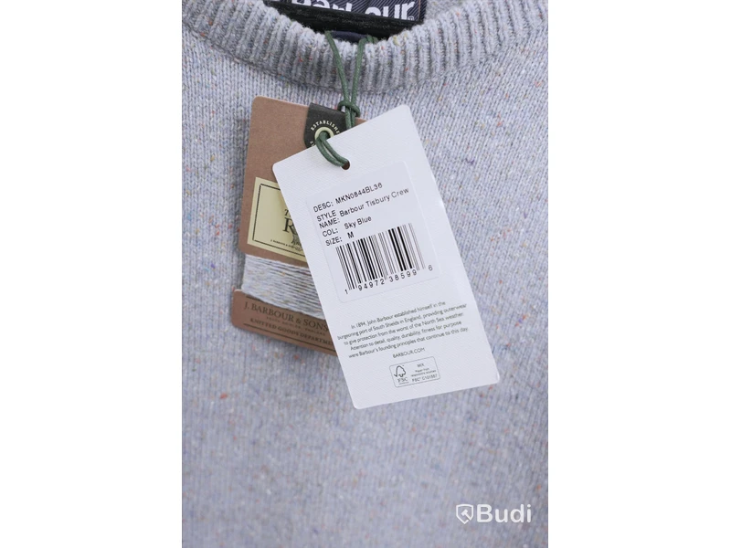 Stickad Tröja - Barbour Tisbury Crew  (Storlek M). Ca Nypris 1100 kr