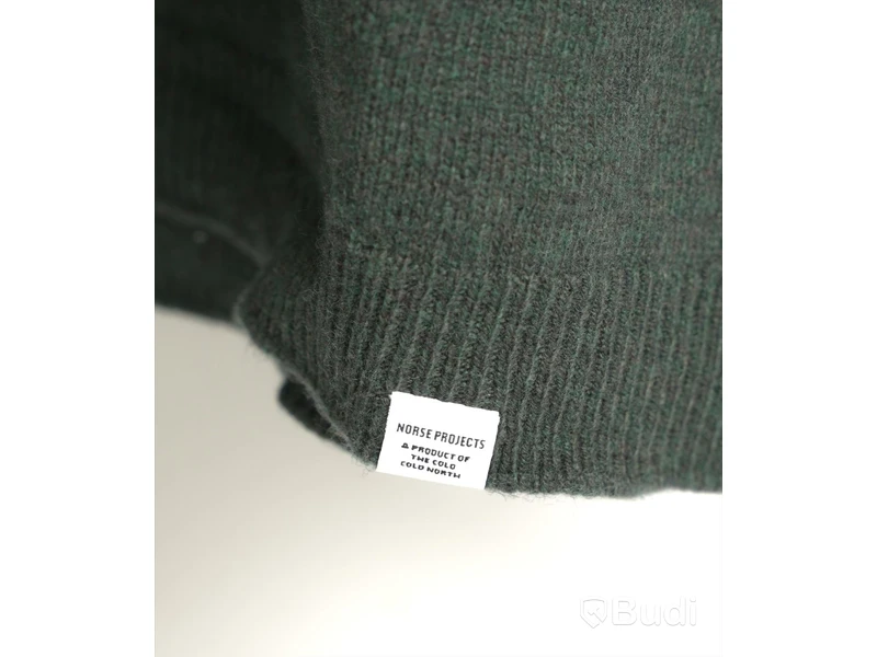 Tröja - NORSE PROJECTS Sigfred Lambswool, Forest Green (Storlek M) Ca Nypris 1500 kr