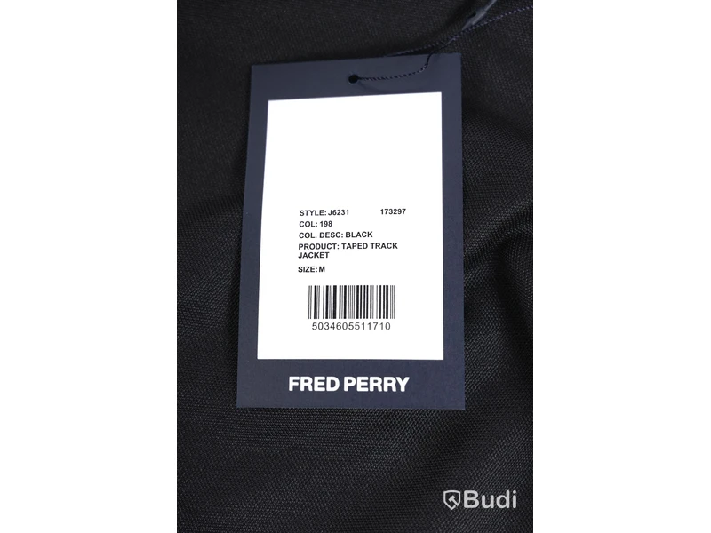 Jacka - Fred Perry, Taped Track Jacket, Svart (Strl M) Ca Nypris: 900 kr