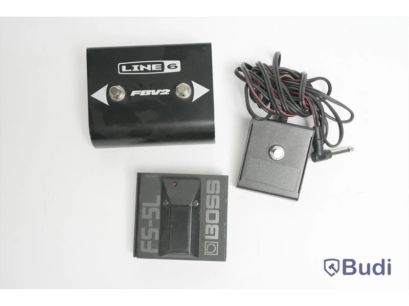 Footswitch 3st - Peavey PBV2, Boss FS-5L, Okänd tillverkare
