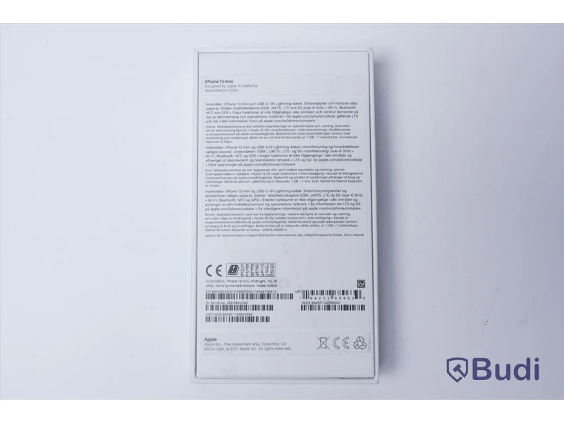 iPhone 13 mini - Midnight 128 GB, 100 procent batterihälsa. Saknar laddare
