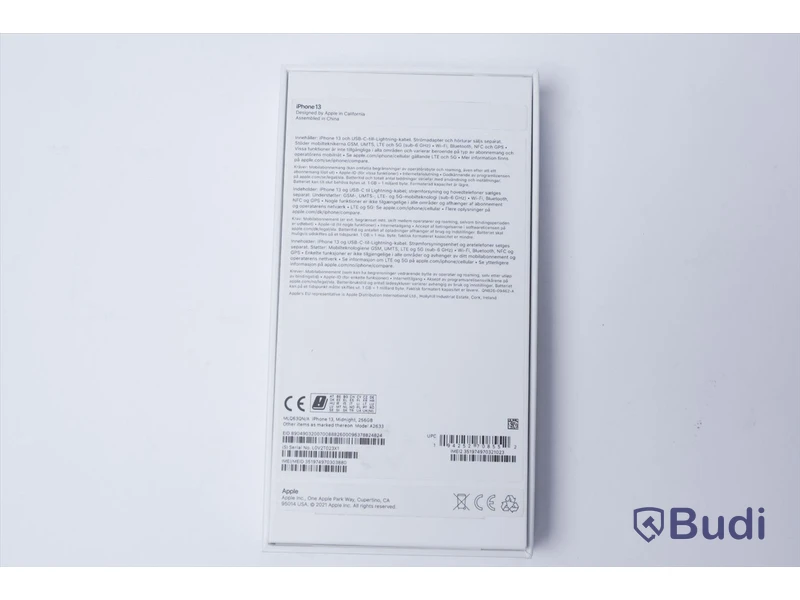 iPhone 13 - Midnight 256 GB, 100procent batterihälsa. Saknar laddare