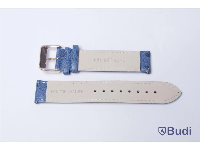 Armbandsur med armband i kalvskinn - BÉLIER THOMS ink armband av strutsskinn, Nypris: 3000 kr
