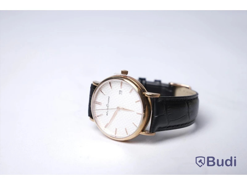 Armbandsur med armband i kalvskinn - BÉLIER THOMS ink armband av strutsskinn, Nypris: 3000 kr