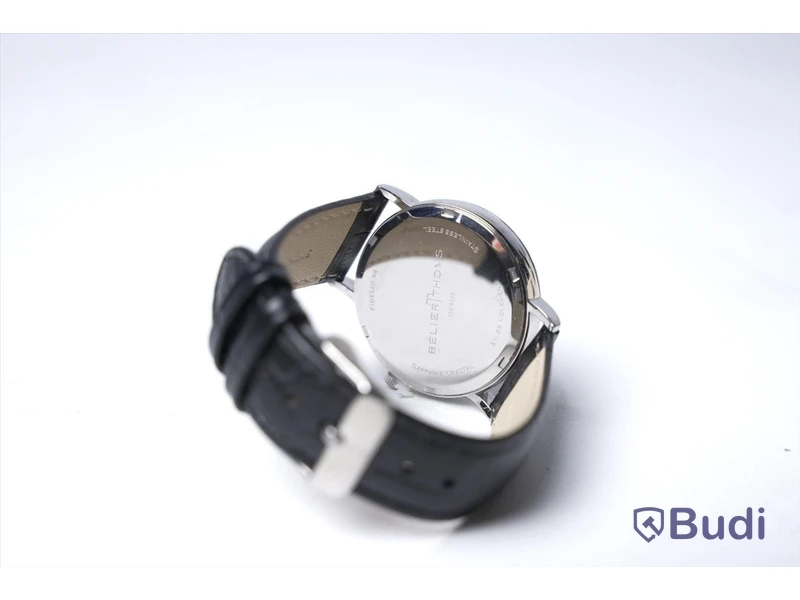Armbandsur med armband i kalvskinn - BÉLIER THOMS ink armband av strutsskinn, Nypris: 3000 kr