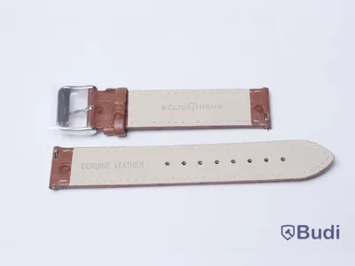 Armbandsur med armband i kalvskinn - BÉLIER THOMS ink armband av strutsskinn, Nypris: 3000 kr