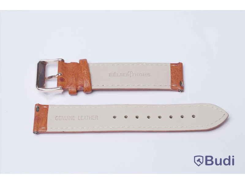 Armbandsur med armband i kalvskinn - BÉLIER THOMS ink armband av strutsskinn, Nypris: 3000 kr