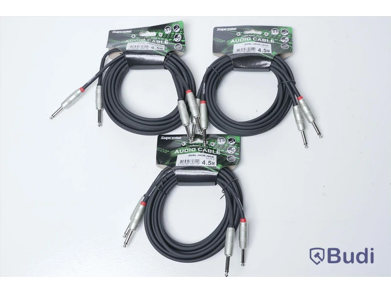 Audio Kabel 3st - Supreme Dual Jack/Jack 4,5m