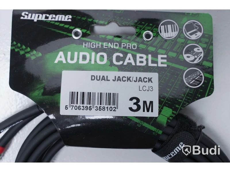 Audio Kabel 2st - Supreme Dual Jack/Jack 3m