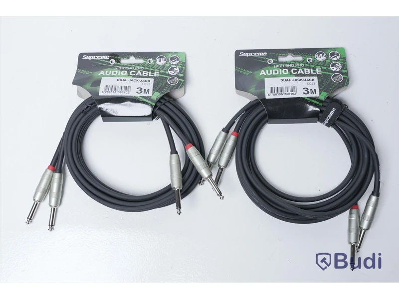 Audio Kabel 2st - Supreme Dual Jack/Jack 3m