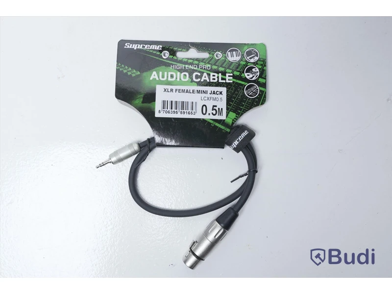Audio Kabel 3st - Supreme XLR Female/Mini Jack 0,5m