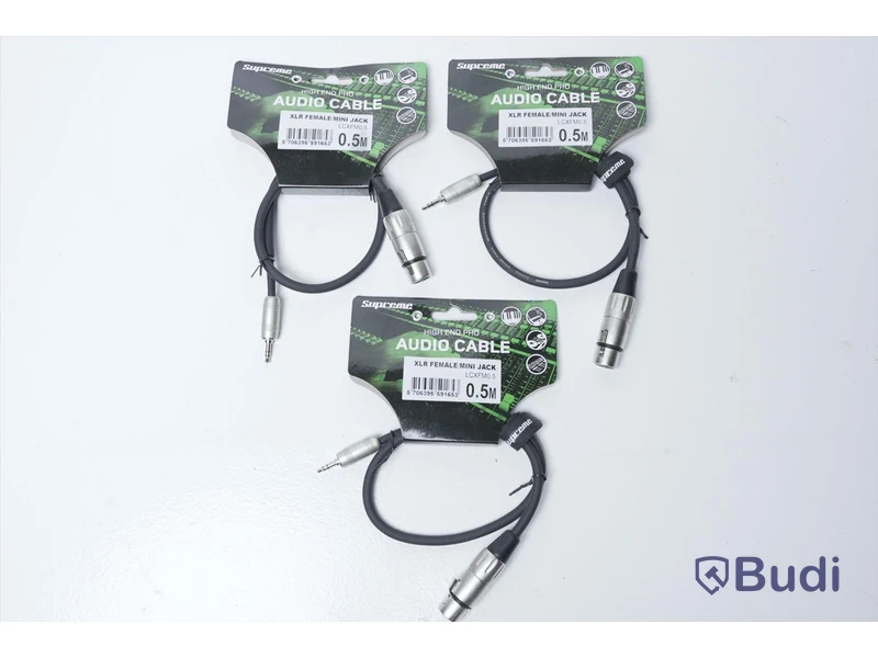Audio Kabel 3st - Supreme XLR Female/Mini Jack 0,5m
