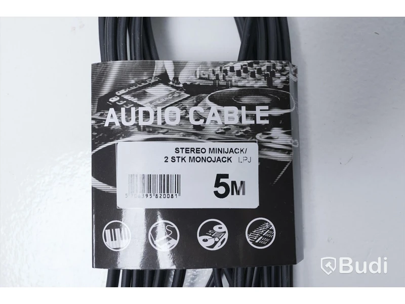 Audio Kabel 3st - Supreme Stereo Minijack/2 STK Monojack, olika längder