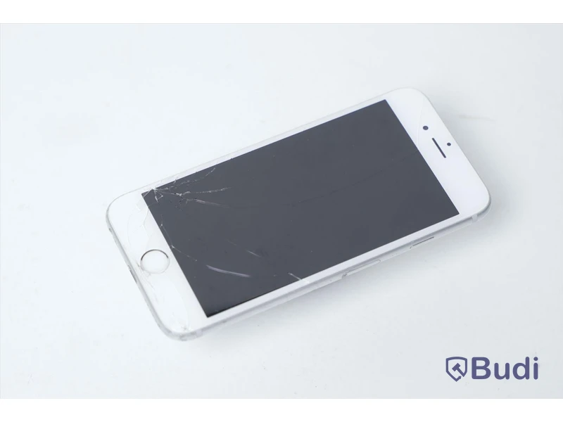 iPhone 6S 64GB - Batterihälsa: 73 procent, Skärmen har sprickor samt repor