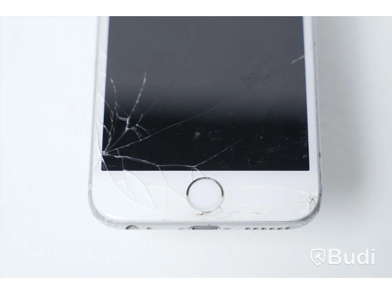 iPhone 6S 64GB - Batterihälsa: 73 procent, Skärmen har sprickor samt repor
