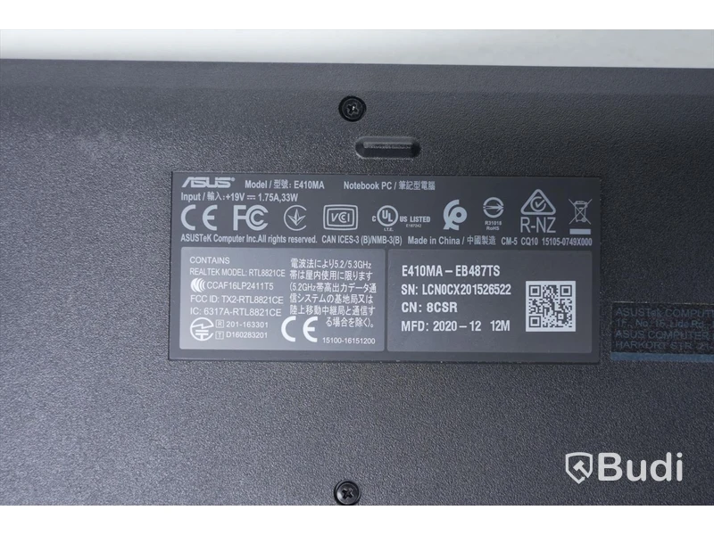 ASUS Notebook E410MA, laddare ingår ej
