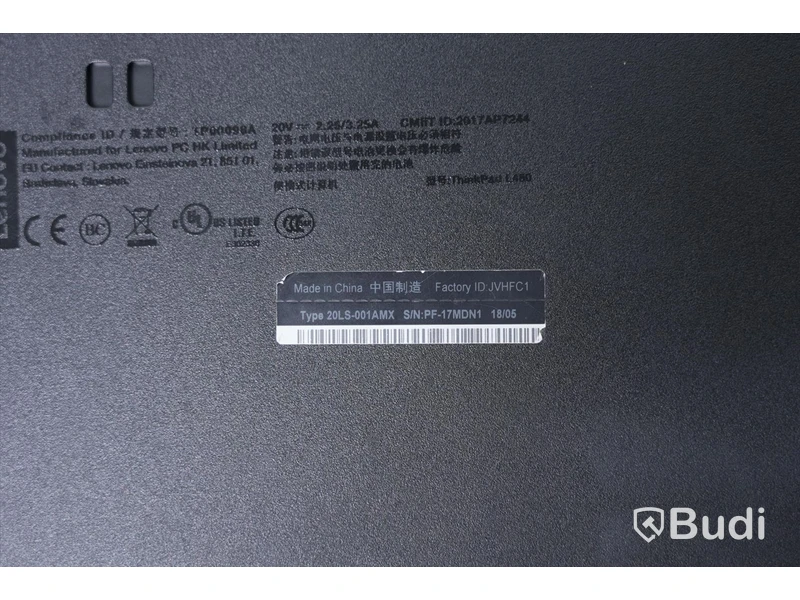 Lenovo Thinkpad L480, laddare ingår ej