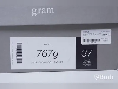Skor i läder - Gram 767g Pale Dogwood Leather, strl 37, Nypris ca: 1199 kr