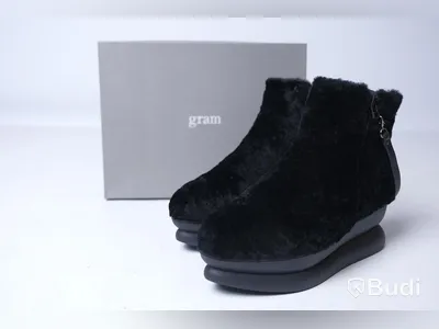Skor med dragkedja - Gram 503g Black Shearling, strl 38, Nypris ca: 1200 kr