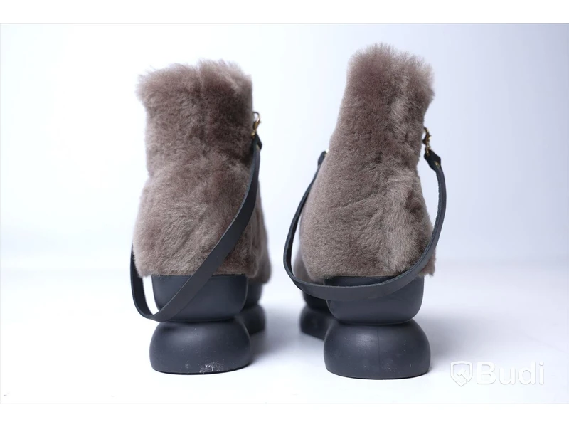 Skor med dragkedja - Gram 503g Pumpkin Shearling, strl 41, Nypris ca: 1200 kr