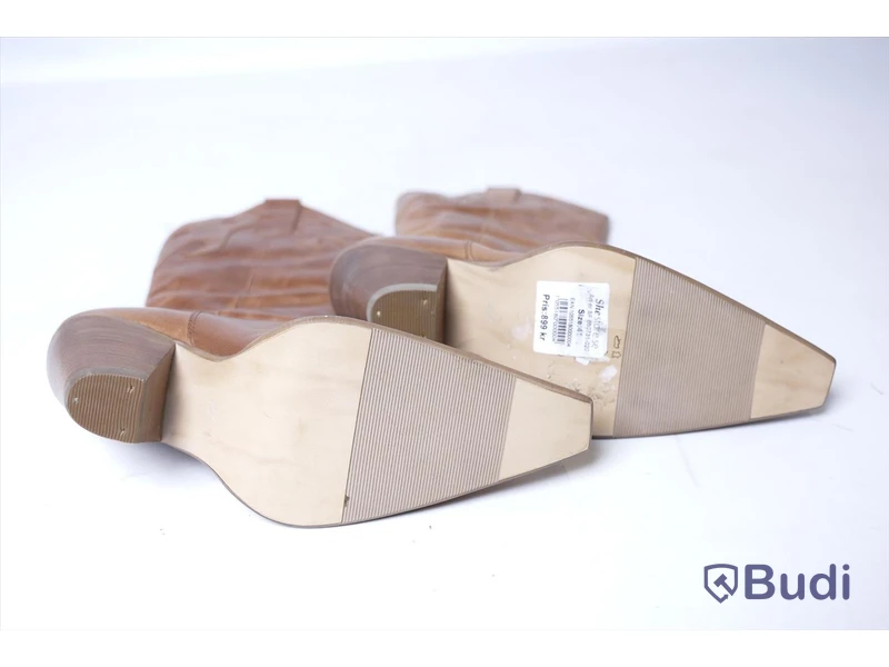 Boots i skinn - She Store, strl 41, Nypris 899 kr