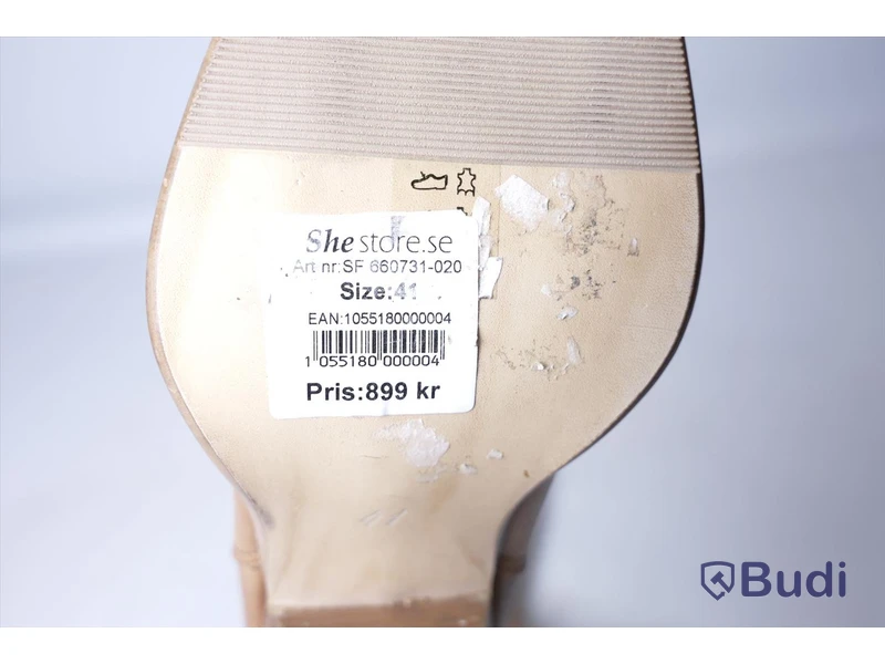 Boots i skinn - She Store, strl 41, Nypris 899 kr