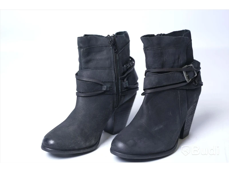 Boots i skinn - She store Raffa shoes black, strl 39, Nypris 1300 kr