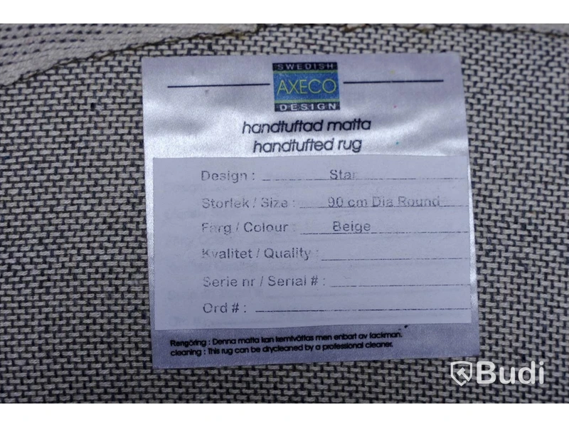 Axeco Handtuftad Matta 90cm