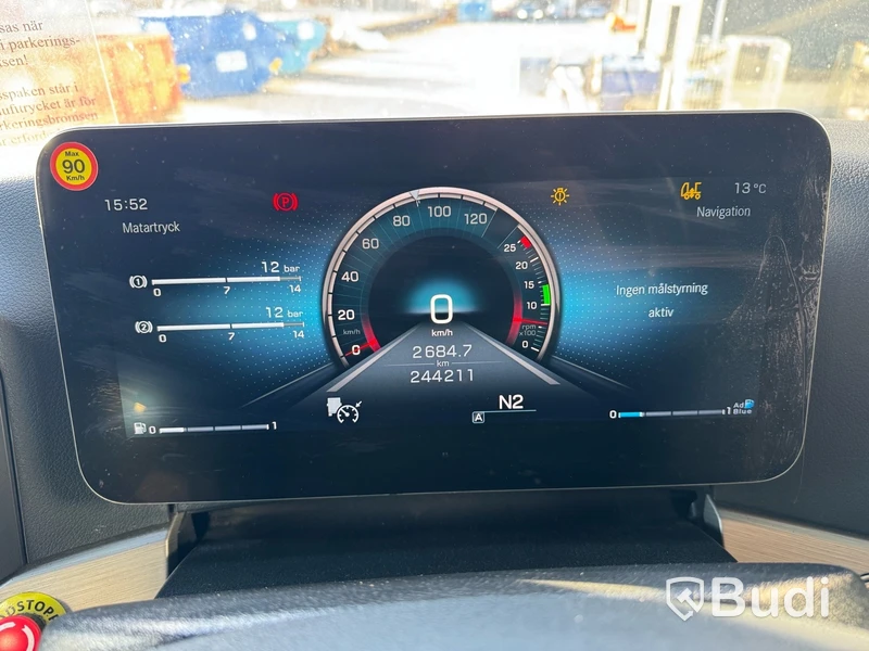Tridemväxlare Mercedes-Benz Arocs 12.8 PowerShift -2022 | HIAB 24 ton